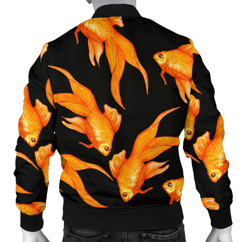 Goldfish Pattern Print Design 03 Men Bomber Jacket