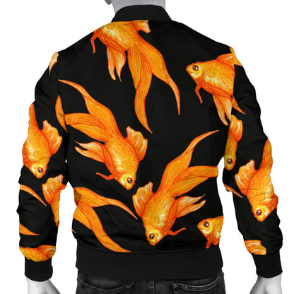 Goldfish Pattern Print Design 03 Men Bomber Jacket