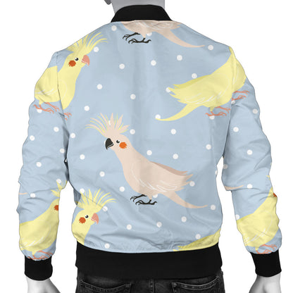 Cockatiel Pattern Print Design 03 Men Bomber Jacket