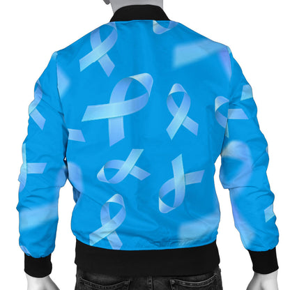 Prostate cancer Pattern Print Design A01 Men Bomber Jacket