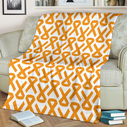 Appendix cancer Pattern Print Design 02 Premium Blanket