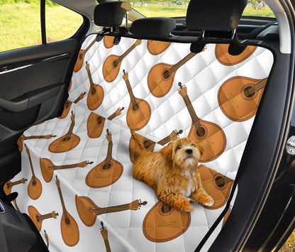 Mandolin Pattern Print Design 01 Rear Dog Car Seat Cover Hammock