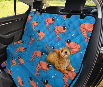 Prawn Cute Pattern Print Design 03 Rear Dog Car Seat Cover Hammock