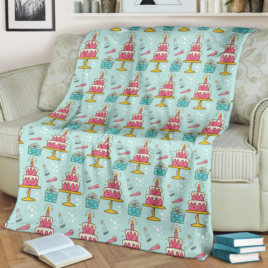 Cake Pattern Print Design 06 Premium Blanket