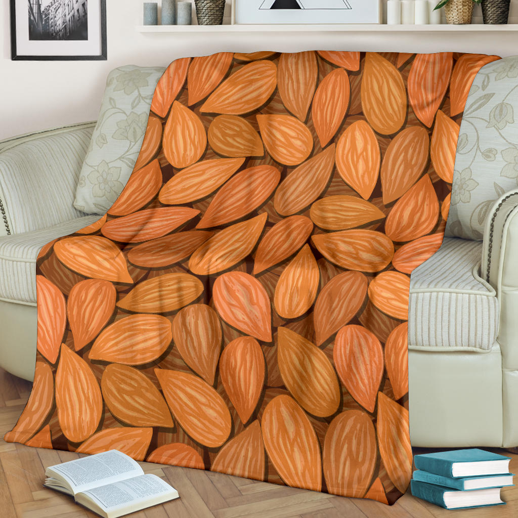 Almond Pattern Print Design 01 Premium Blanket