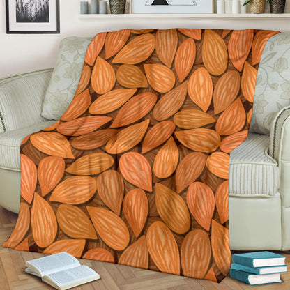 Almond Pattern Print Design 01 Premium Blanket