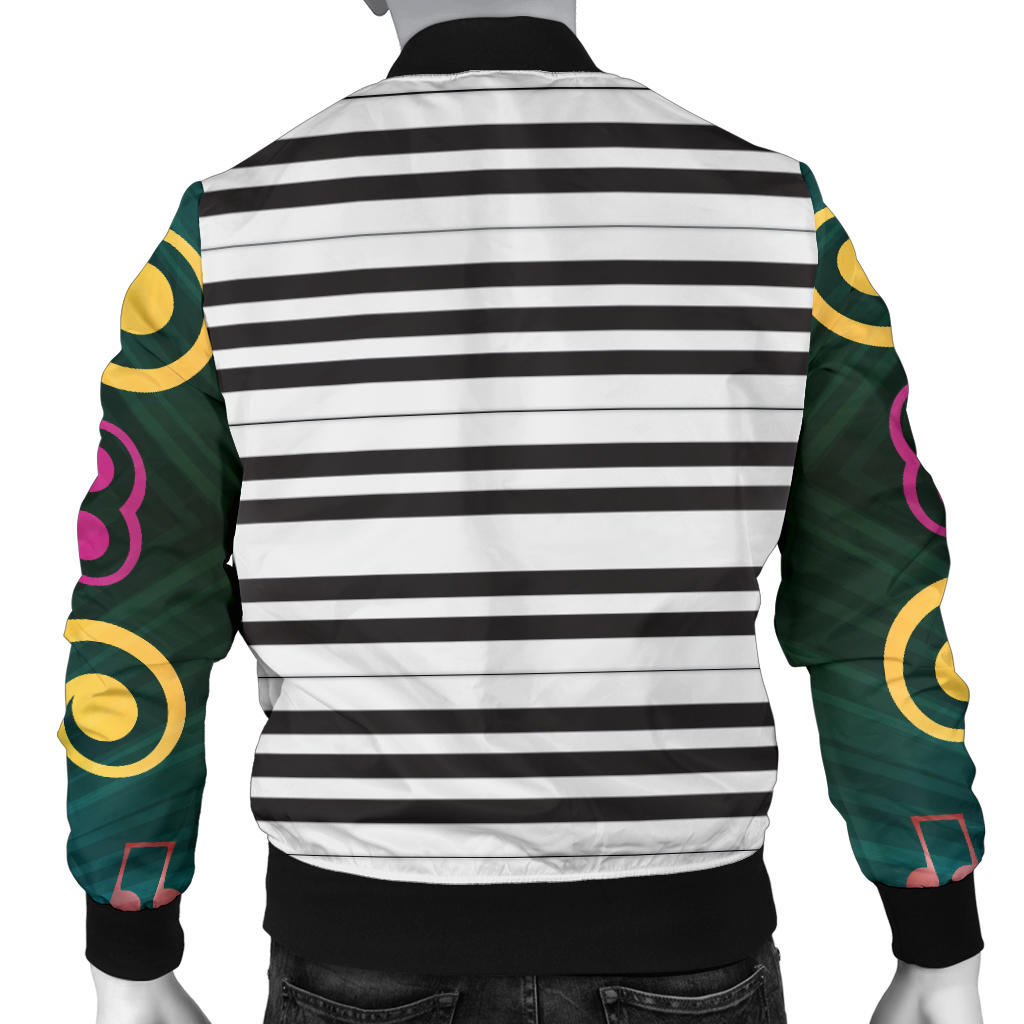 Piano Pattern Print Design 01 Men Bomber Jacket