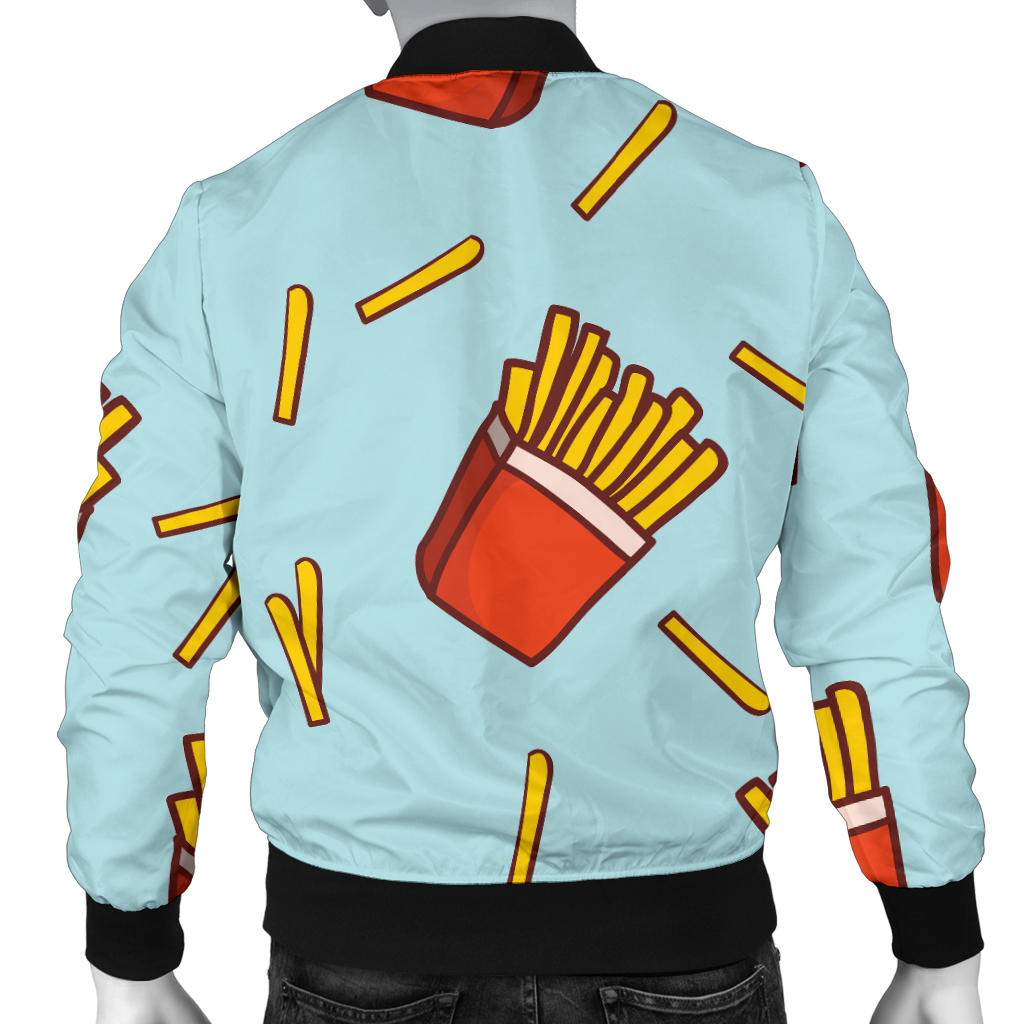 French Fried Pattern Print Design 02 Men Bomber Jacket