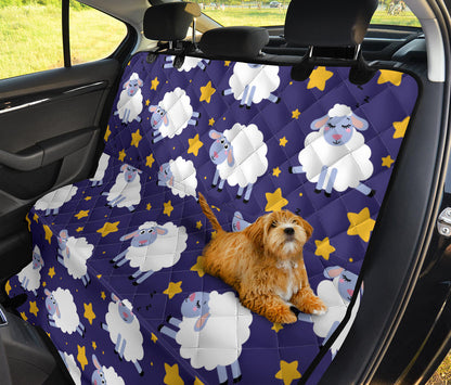 Sheep Pattern Print Design 03 Rear Dog Car Seat Cover Hammock