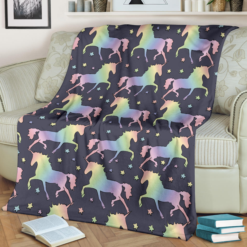 Rainbow Pattern Print Design A05 Premium Blanket
