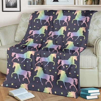 Rainbow Pattern Print Design A05 Premium Blanket