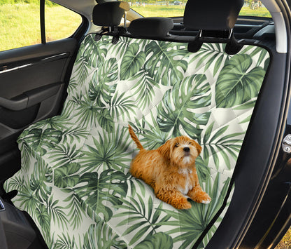 Palm Leaf Pattern Print Design A02 Rear Dog Car Seat Cover Hammock