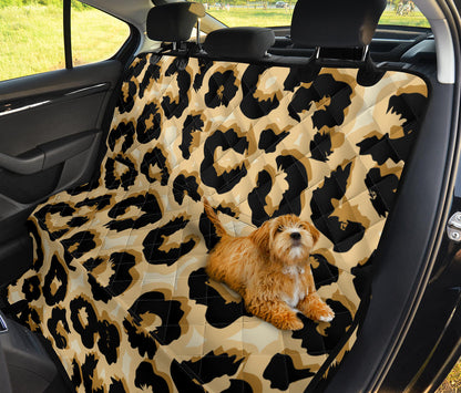 Jaguar Skin Pattern Print Design 02 Rear Dog Car Seat Cover Hammock