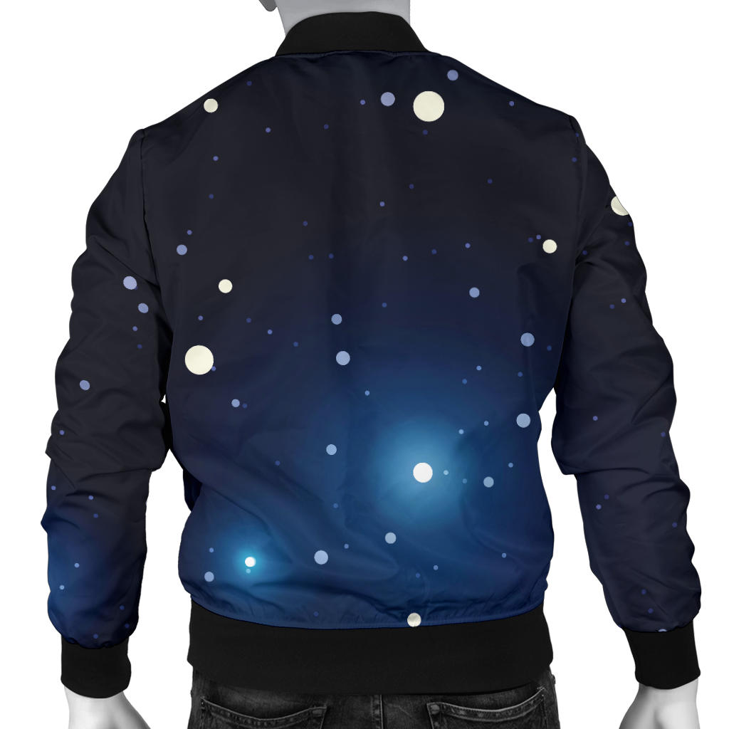 Night sky Pattern Print Design A02 Men Bomber Jacket