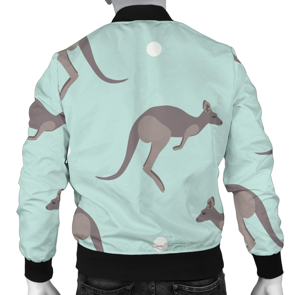 Kangaroos Pattern Print Design 04 Men Bomber Jacket