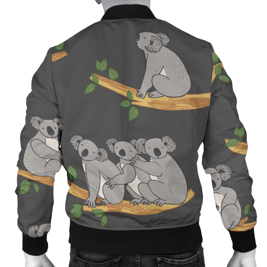 Koala Pattern Print Design 07 Men Bomber Jacket