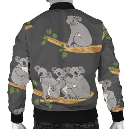 Koala Pattern Print Design 07 Men Bomber Jacket