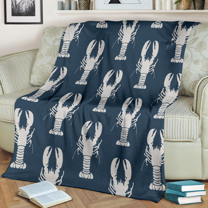 Lobster Pattern Print Design 02 Premium Blanket