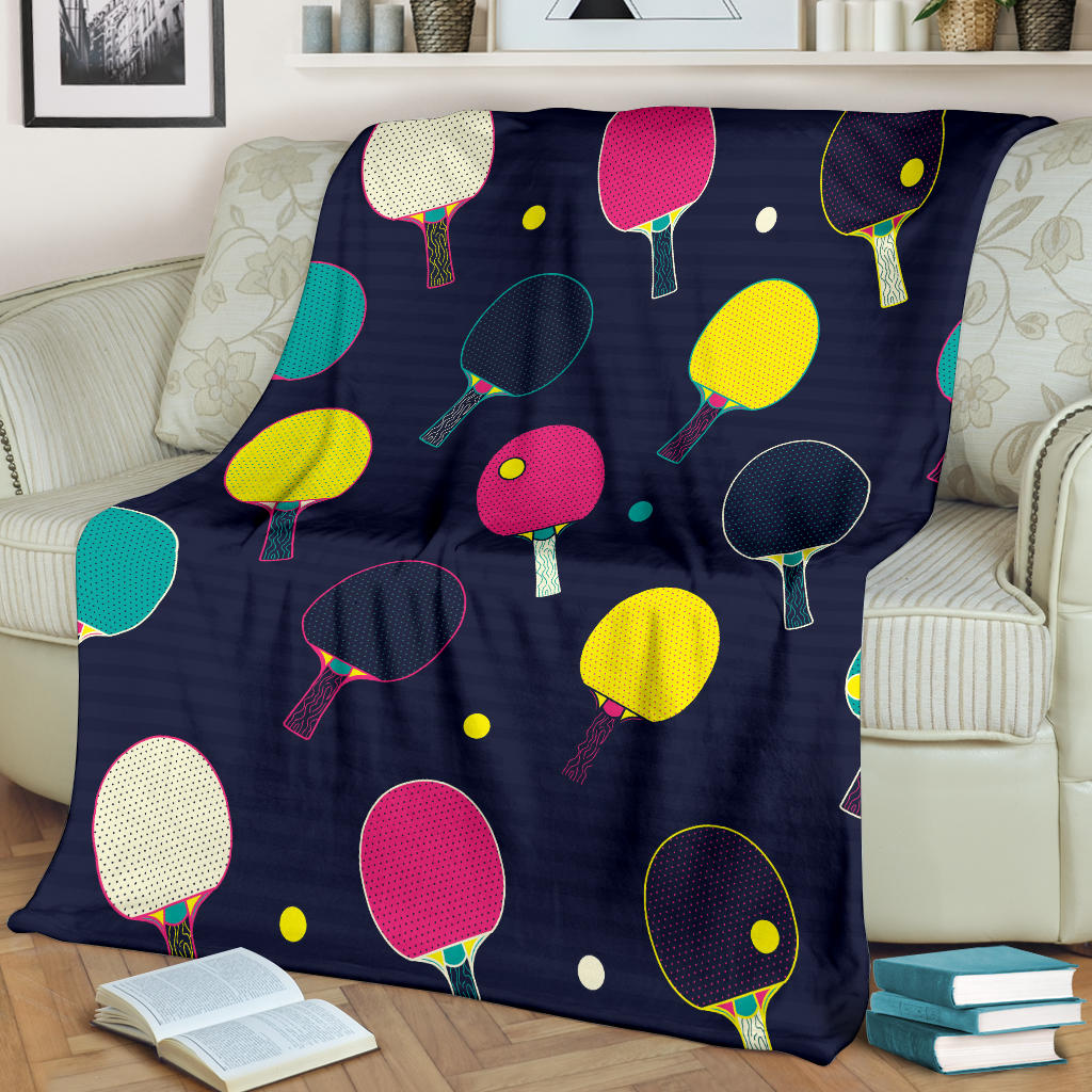Ping Pong Pattern Print Design A04 Premium Blanket