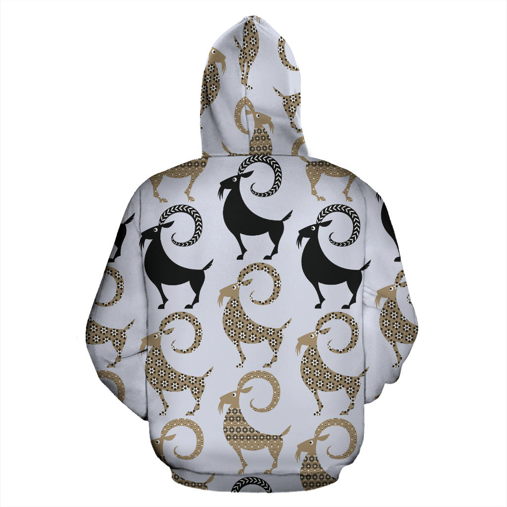 Goat Pattern Print Design 03 Pullover Hoodie