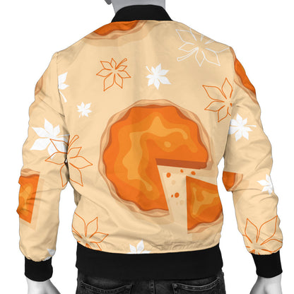Pie Pattern Print Design A01 Men Bomber Jacket