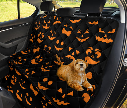Halloween Pattern Print Design 02 Rear Dog Car Seat Cover Hammock