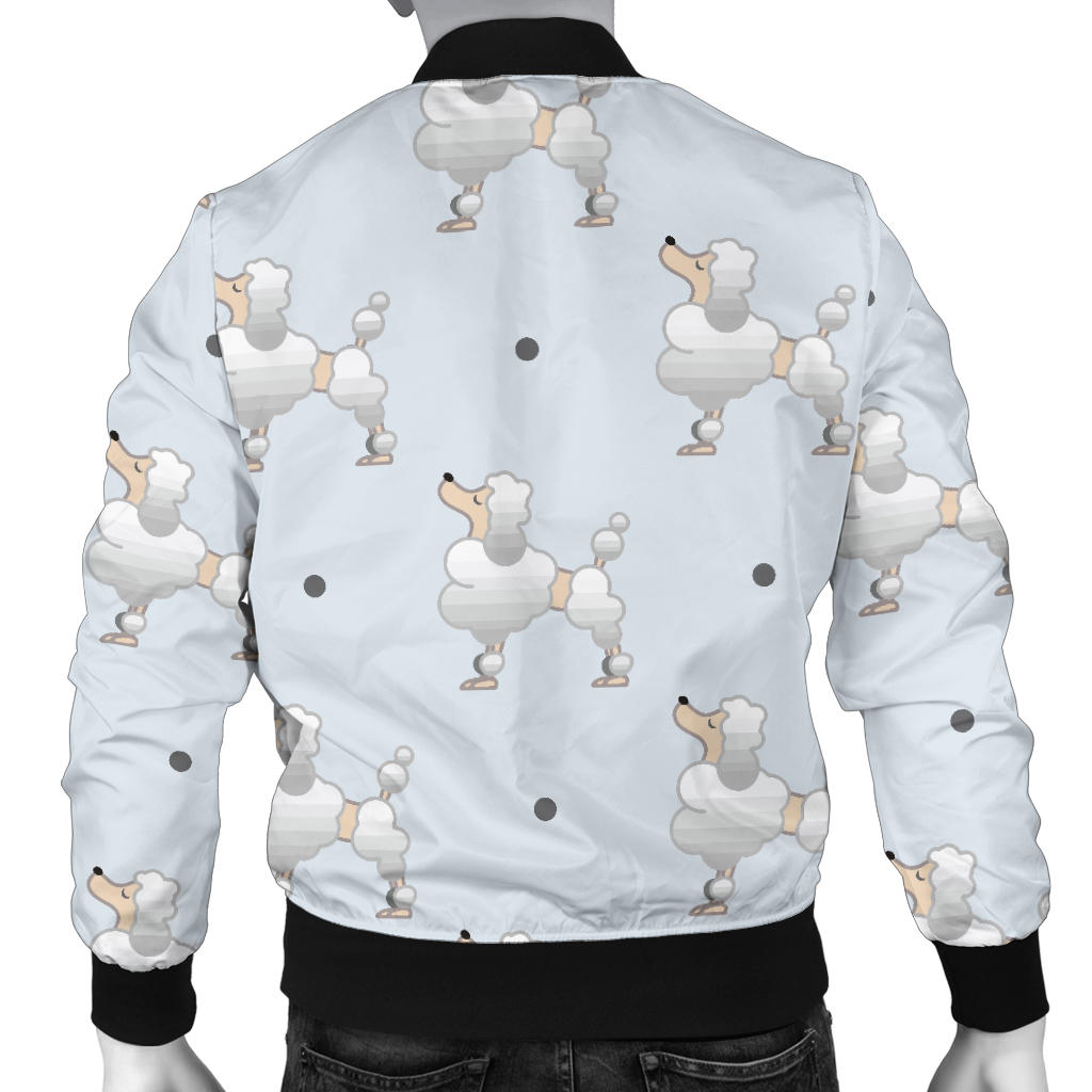 Poodle Pattern Print Design A05 Men Bomber Jacket