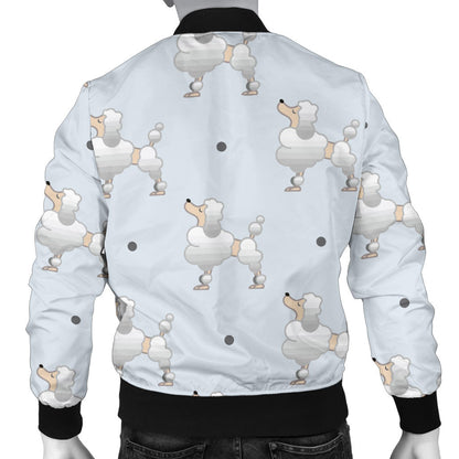 Poodle Pattern Print Design A05 Men Bomber Jacket