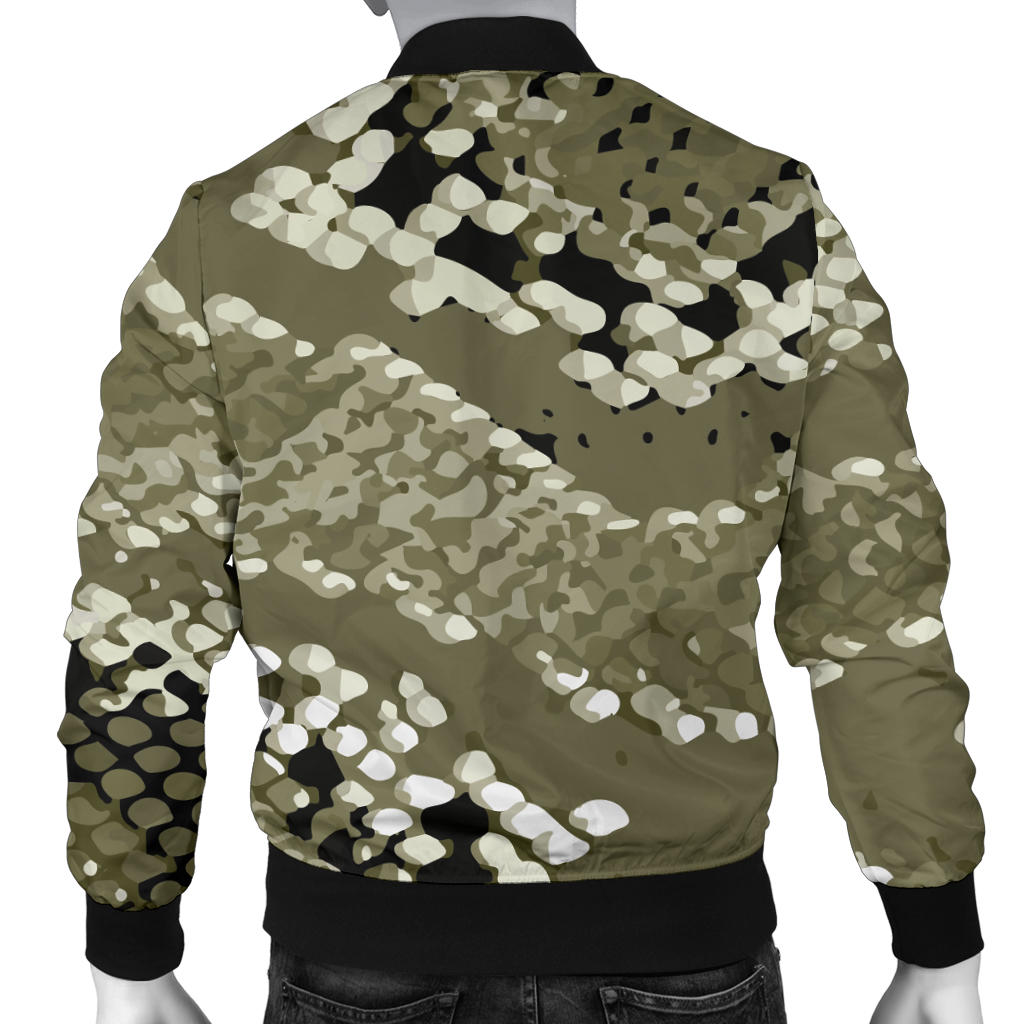 Python Pattern Print Design A04 Men Bomber Jacket