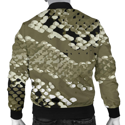 Python Pattern Print Design A04 Men Bomber Jacket
