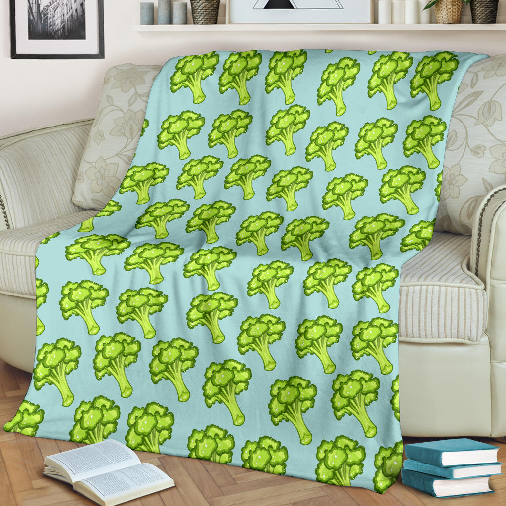Broccoli Pattern Print Design 02 Premium Blanket