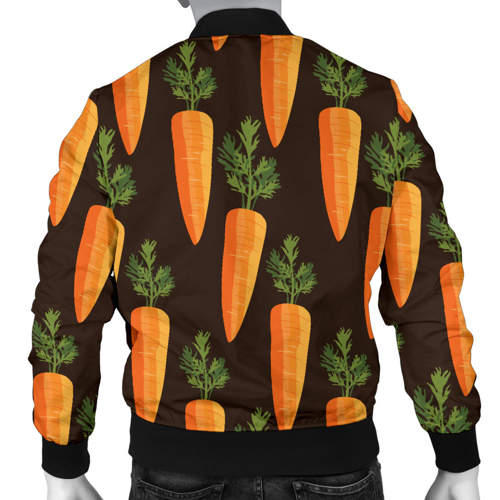 Carrot Pattern Print Design 06 Men Bomber Jacket