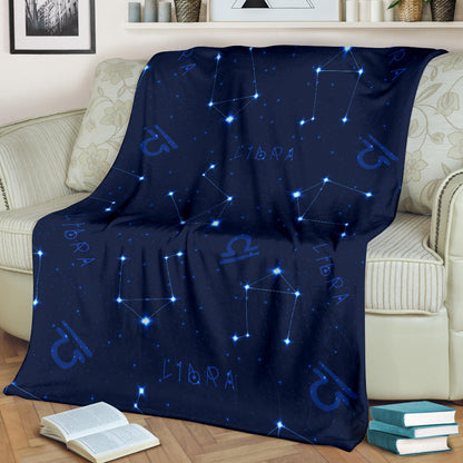 Libra Pattern Print Design 04 Premium Blanket