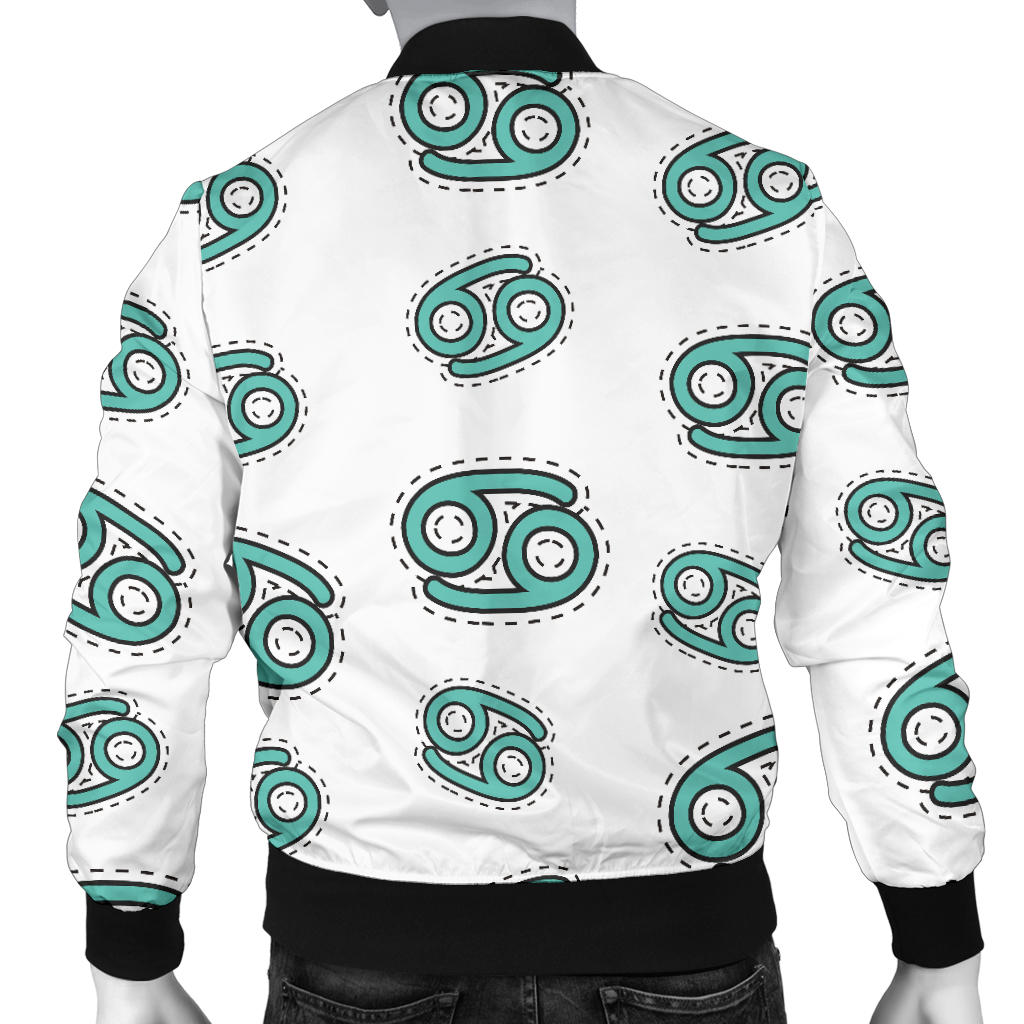 Cancer Zodiac Pattern Print Design 04 Men Bomber Jacket