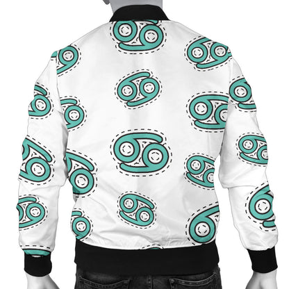 Cancer Zodiac Pattern Print Design 04 Men Bomber Jacket