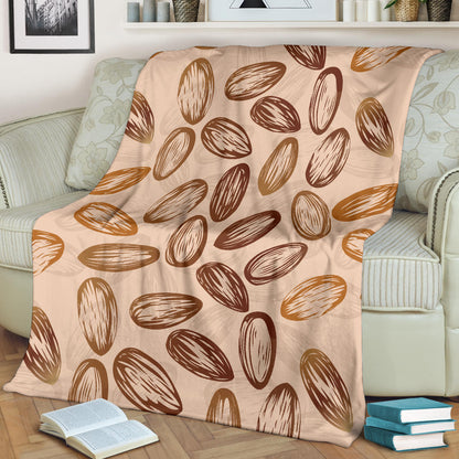 Almond Pattern Print Design 02 Premium Blanket