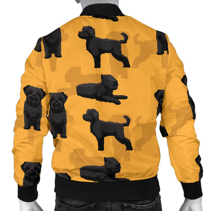 Bouviers des Flandres Pattern Print Design 01 Men Bomber Jacket