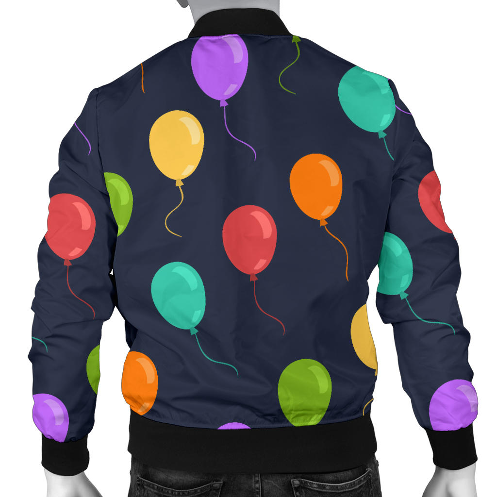 Ballon Colorful Pattern Print Design 03 Men Bomber Jacket