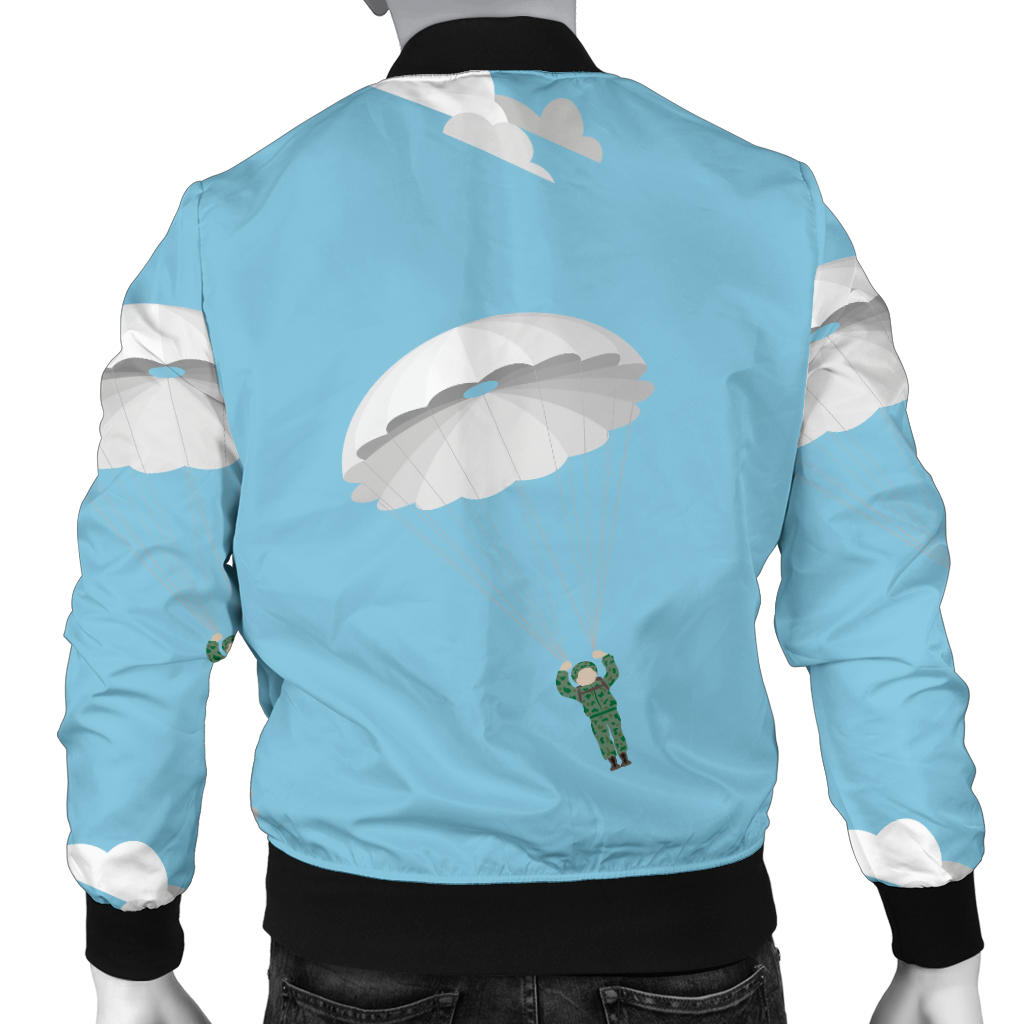 Paratrooper Pattern Print Design A02 Men Bomber Jacket