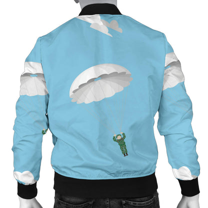 Paratrooper Pattern Print Design A02 Men Bomber Jacket
