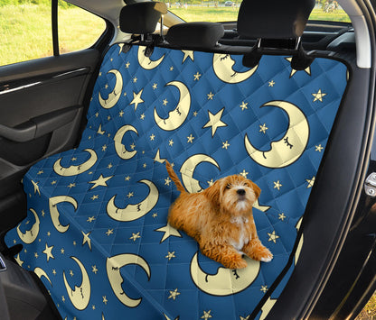 Moon Night Pattern Print Design 03 Rear Dog Car Seat Cover Hammock