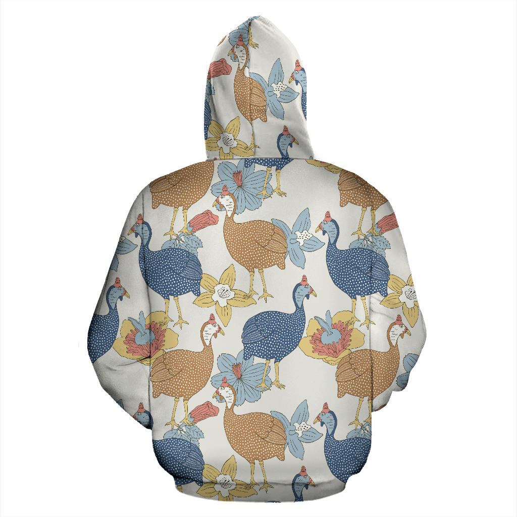 Guinea Fowl Pattern Print Design 01 Pullover Hoodie
