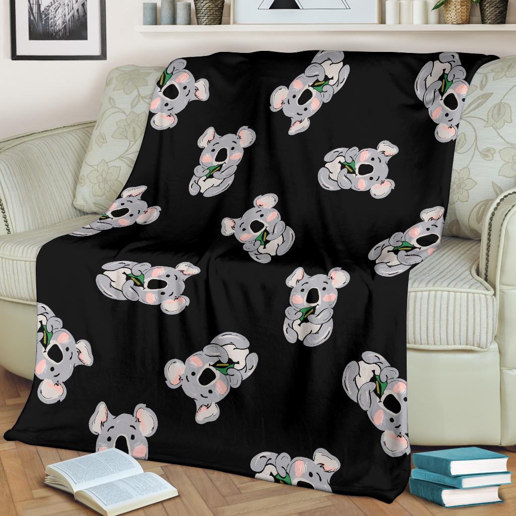 Koala Pattern Print Design 05 Premium Blanket