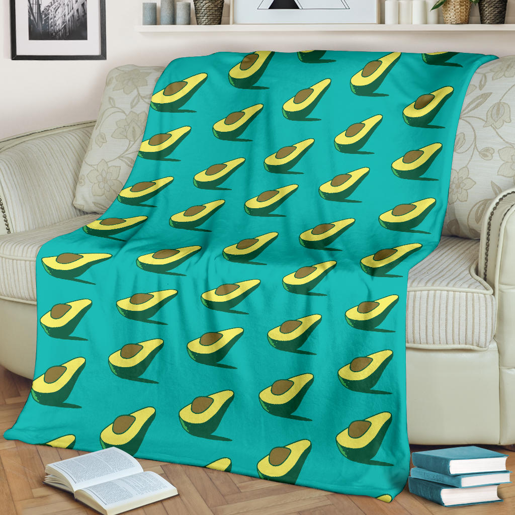 Avocado Pattern Print Design 03 Premium Blanket