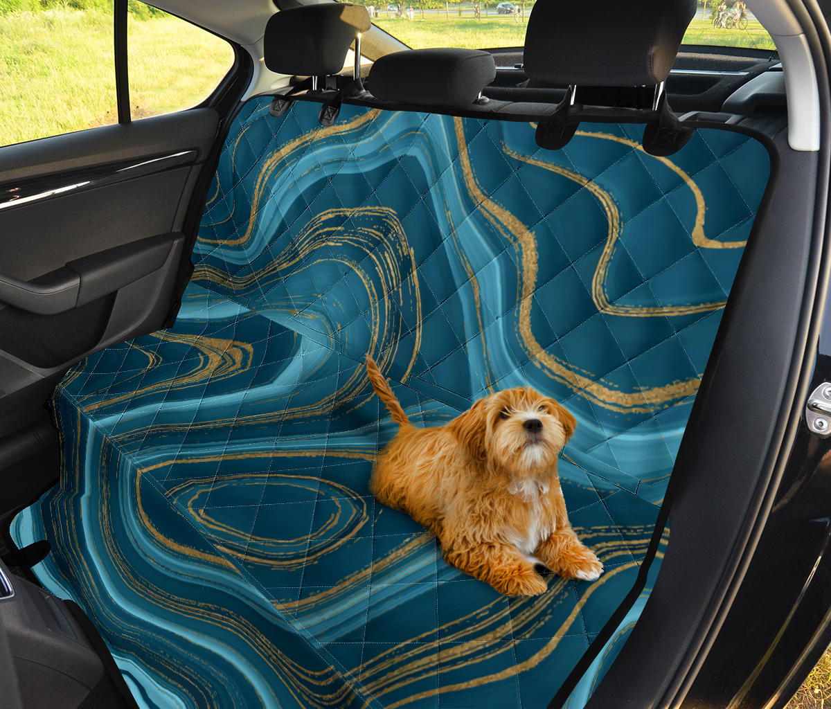 Liquid Pattern Print Design 04 Rear Dog Car Seat Cover Hammock