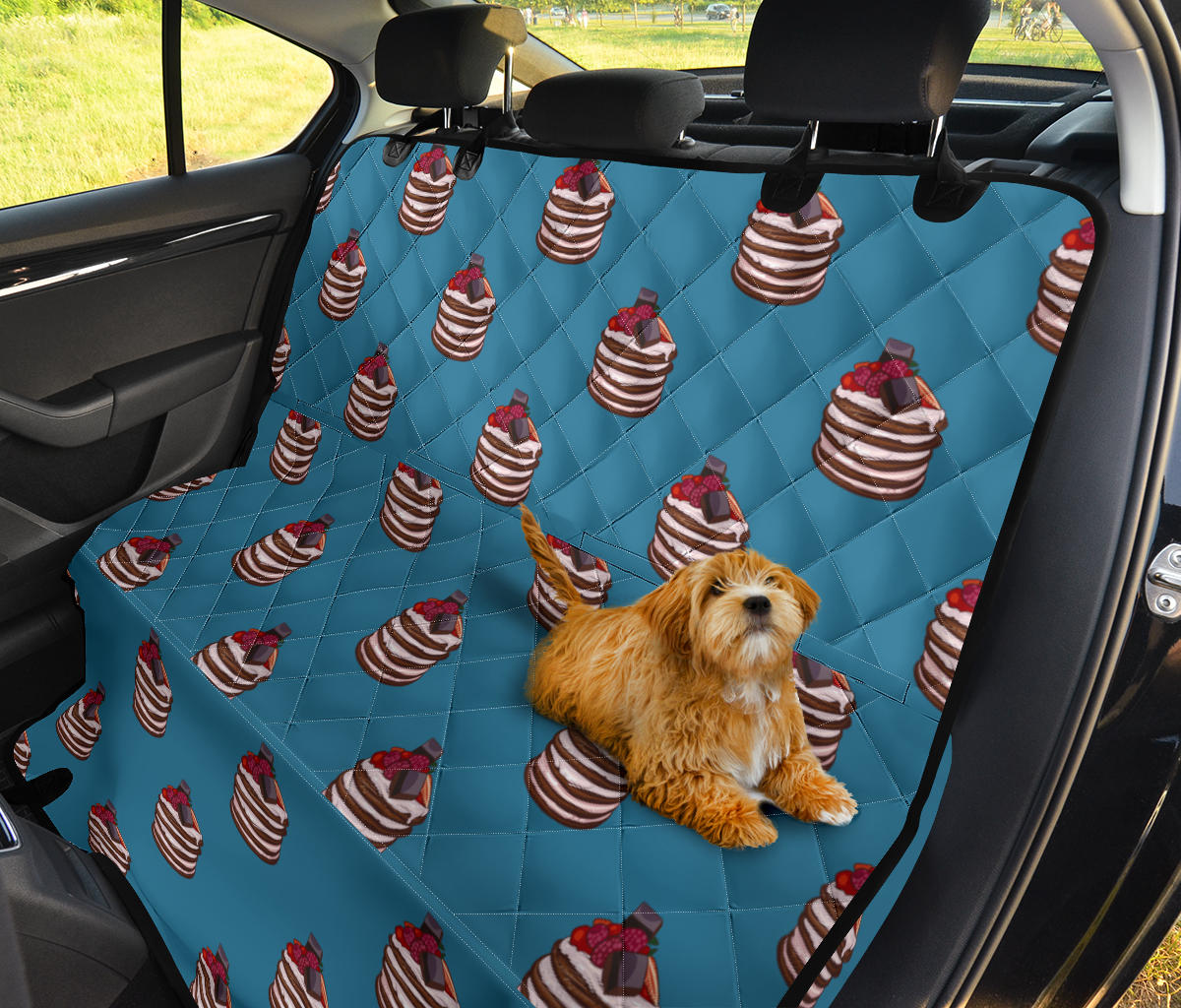 Pancake Pattern Print Design A03 Rear Dog Car Seat Cover Hammock