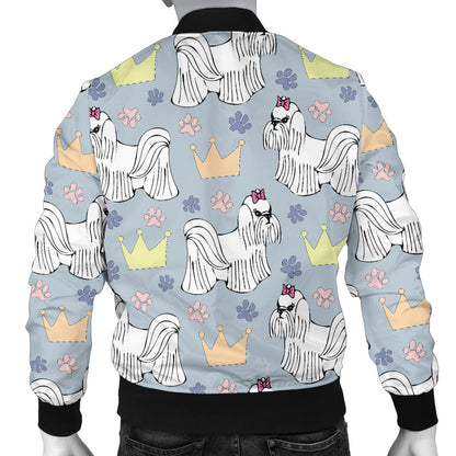 Maltese Pattern Print Design 04 Men Bomber Jacket