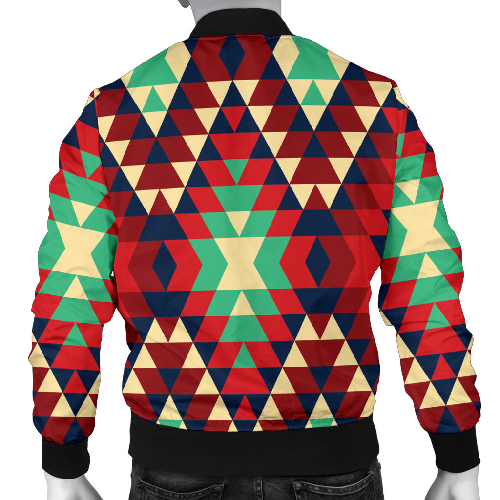 Native Pattern Print Design A07 Men Bomber Jacket