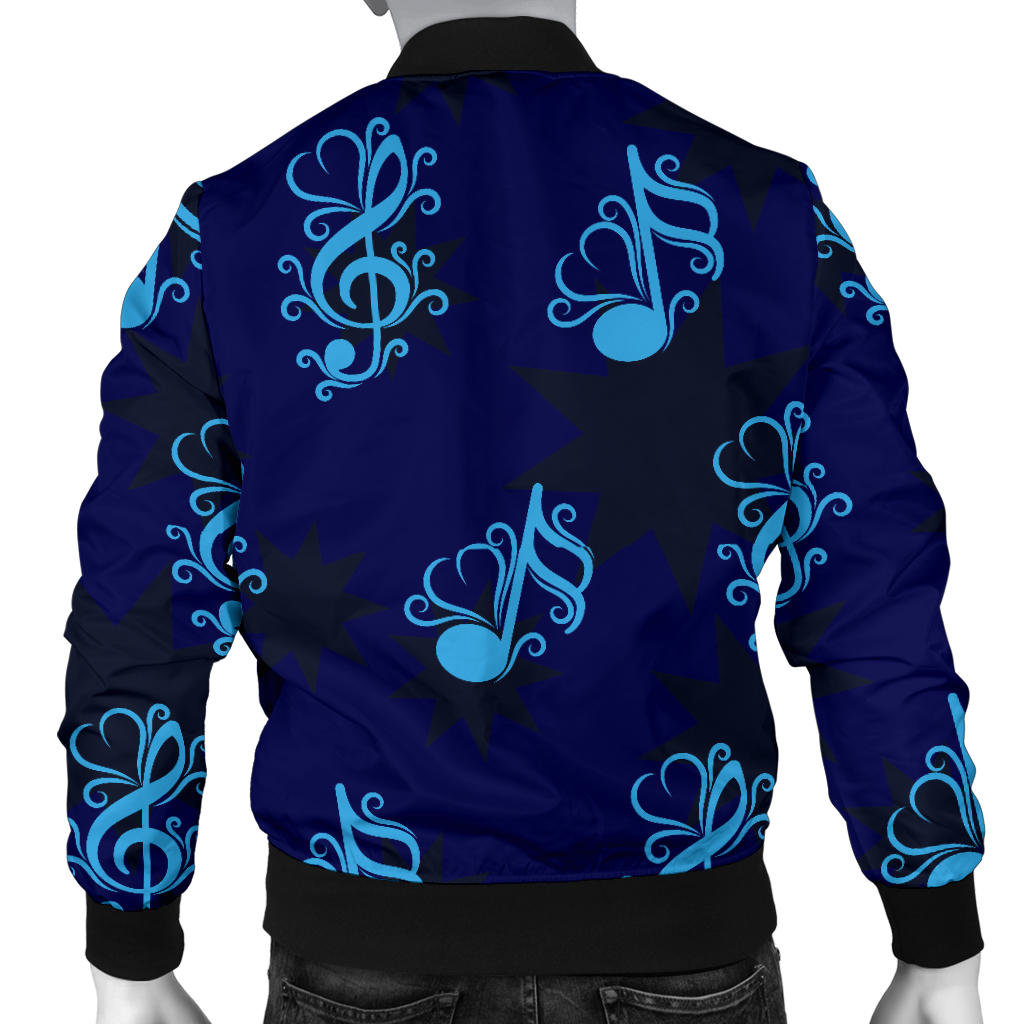 Music note Pattern Print Design A04 Men Bomber Jacket