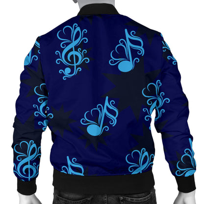 Music note Pattern Print Design A04 Men Bomber Jacket